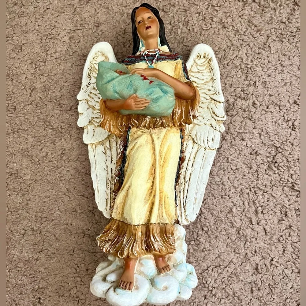 Native American Angel Figurine Statue